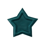 Sea Glass | Star shaped leather tray with stuffed edges 