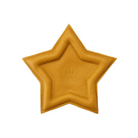 Sunshine | Star shaped leather tray with stuffed edges 