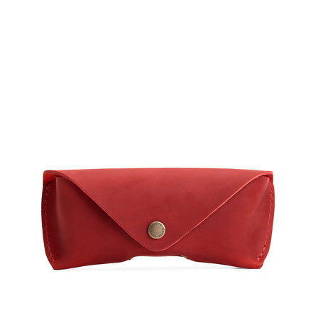 Phoenix | Leather sunglasses case with snap closure