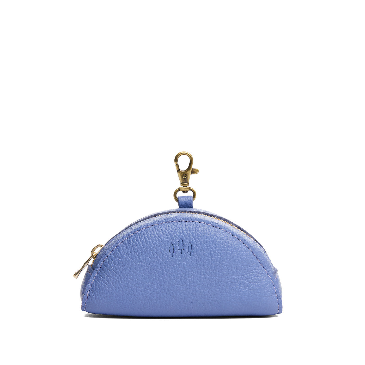 Aster | Small half-moon shaped keychain pouch with zipper closure