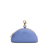 Aster | Small half-moon shaped keychain pouch with zipper closure