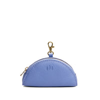 Aster | Small half-moon shaped keychain pouch with zipper closure