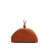 Sienna | Small half-moon shaped keychain pouch with zipper closure