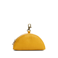 Sunshine | Small half-moon shaped keychain pouch with zipper closure