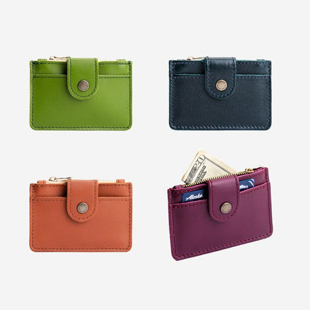 Lollipop | Compact wallet with snap closure and zippered pouch