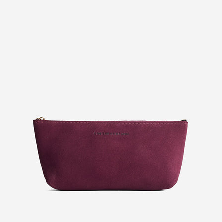 Superbloom | Leather utility bag pouch with top zipper