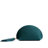 Harbor | Small leather zippered pouch with tassel