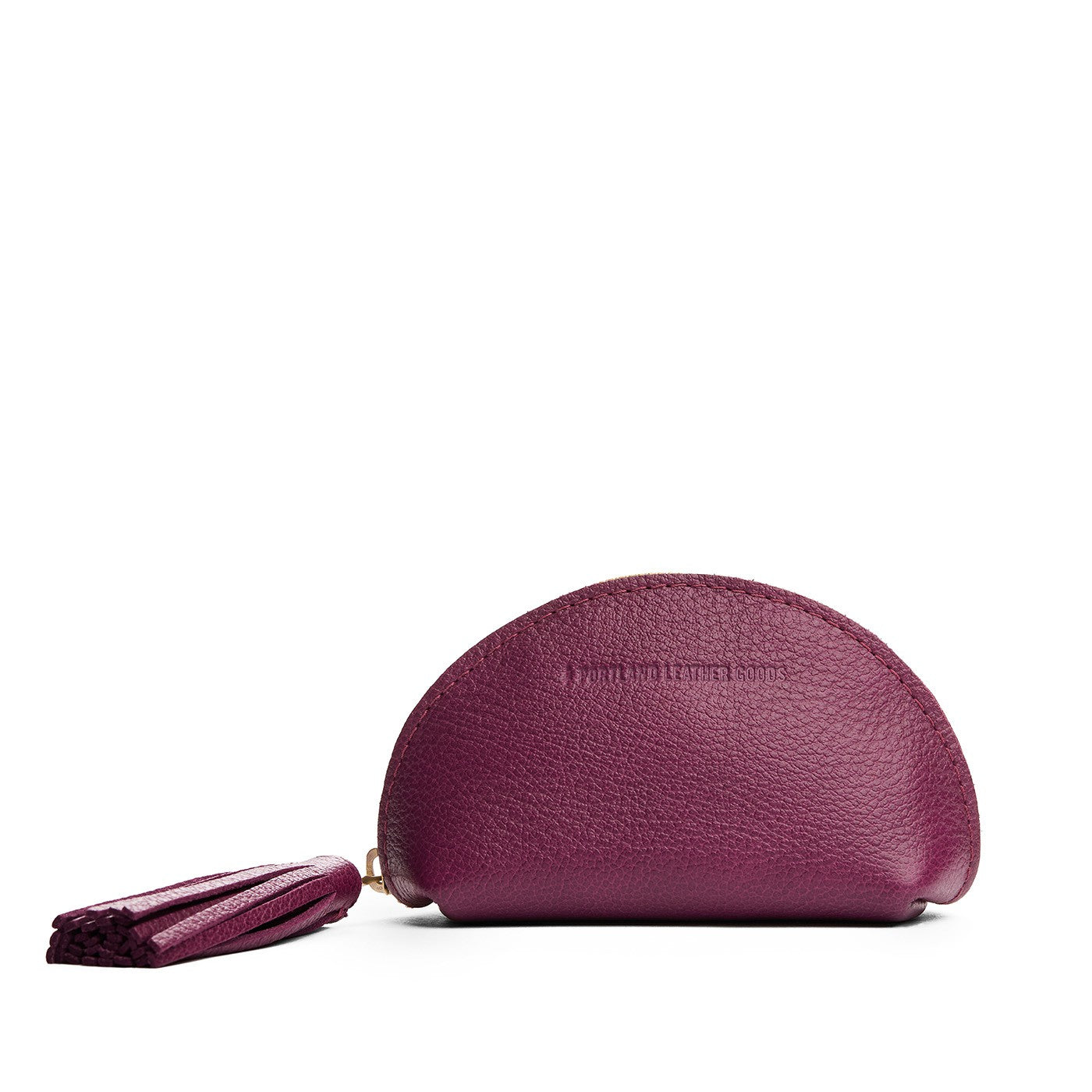 Potion | Small leather zippered pouch with tassel