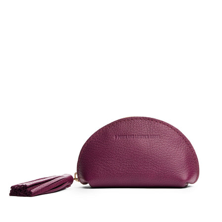 Potion | Small leather zippered pouch with tassel
