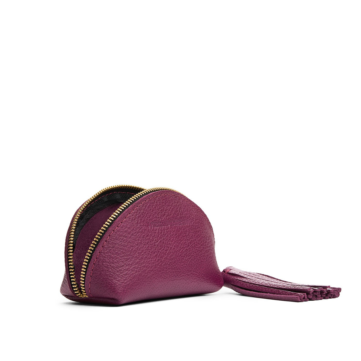 Potion | Small leather zippered pouch with tassel
