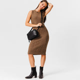 Black Large | Mid-size rectangular crossbody with adjustable strap