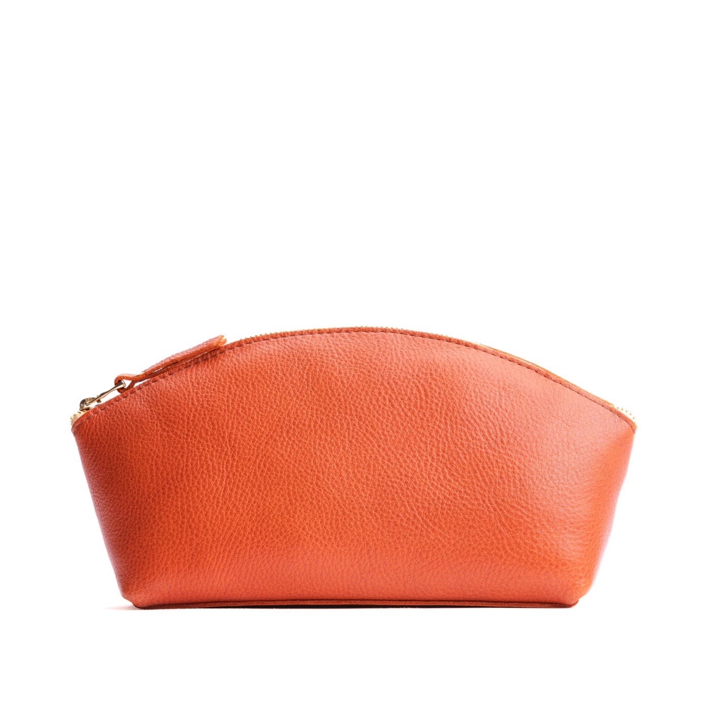 Koi*Total Eclipse | Spacious leather makeup bag with curved seams and top zipper