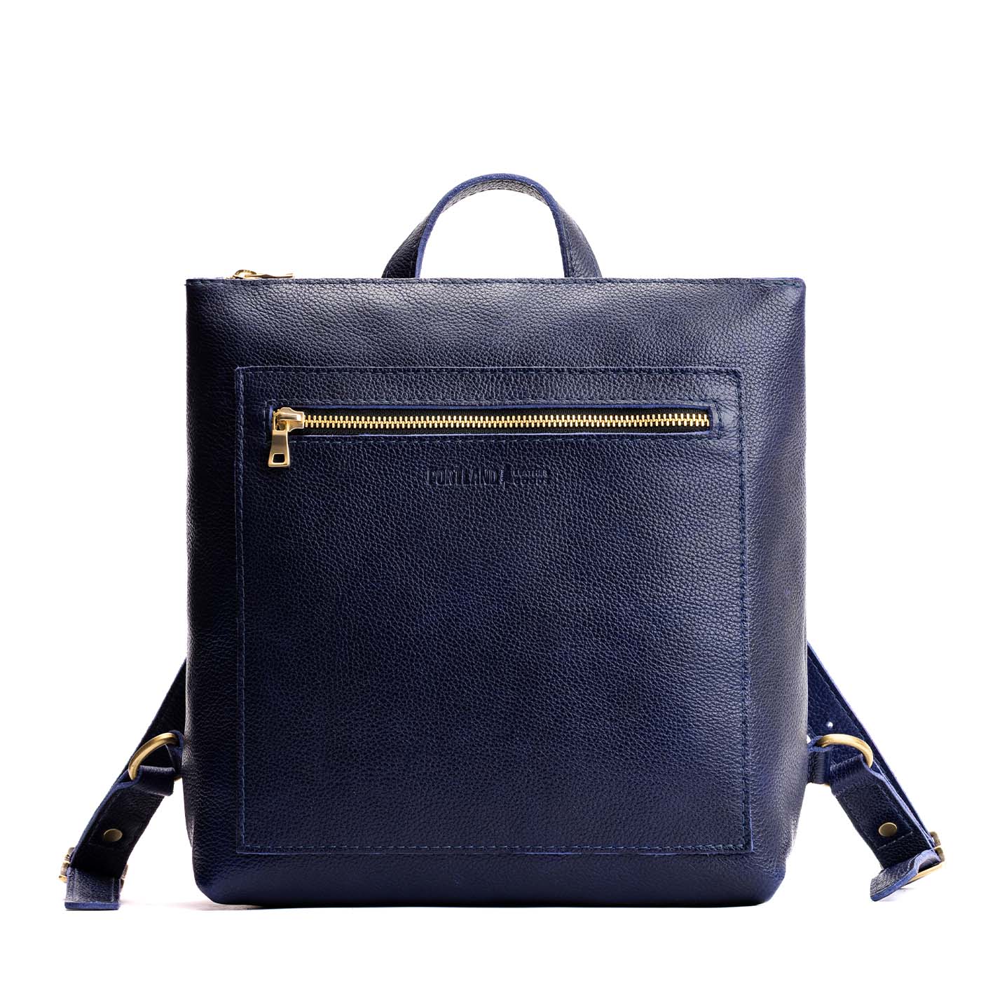 Cobalt*Classic | Square slim leather tote backpack
