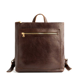 All Color: Coldbrew*Classic | Square slim leather tote backpack
