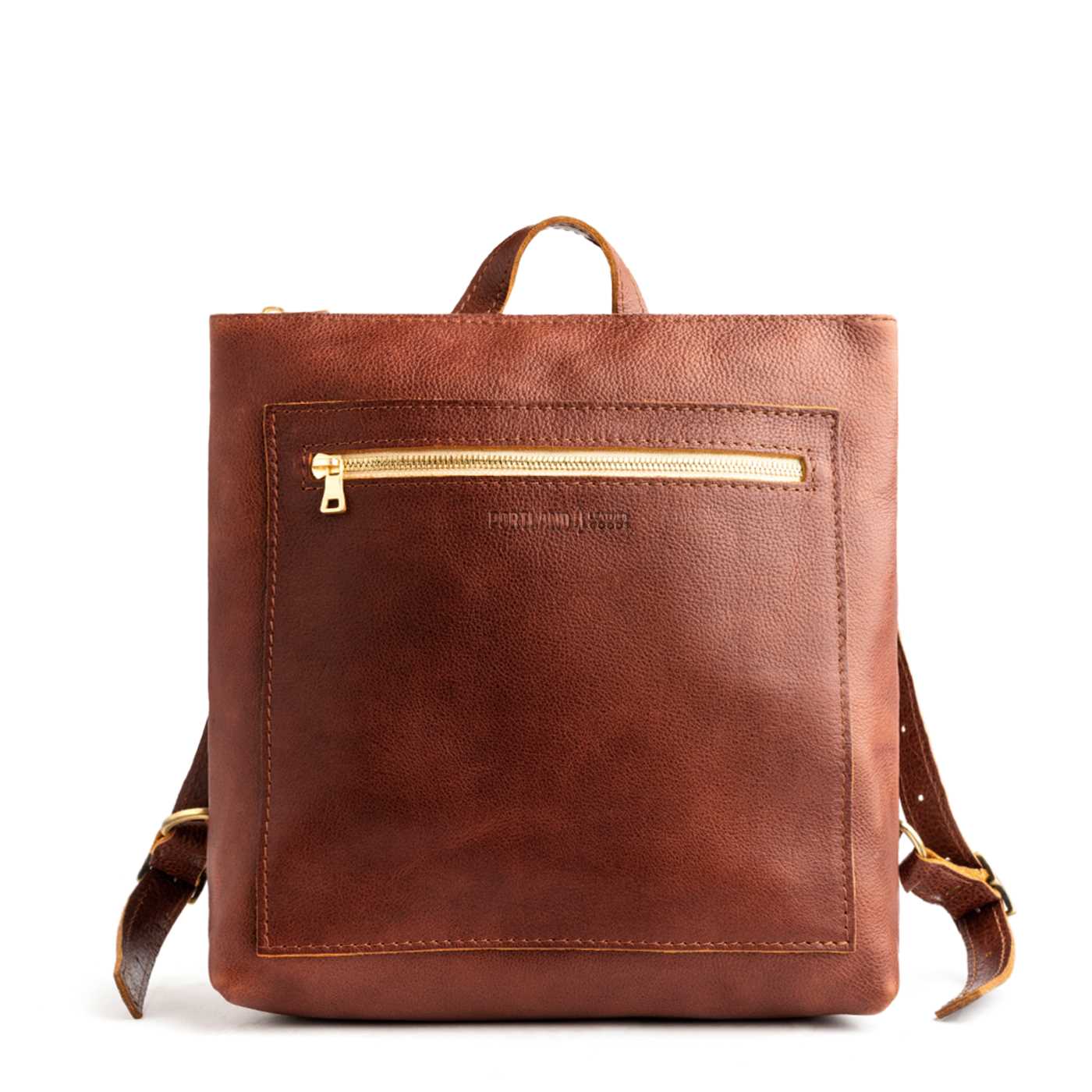All Color: Nutmeg*Classic | Square slim leather tote backpack