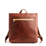 All Color: Nutmeg Classic | Square slim leather tote backpack