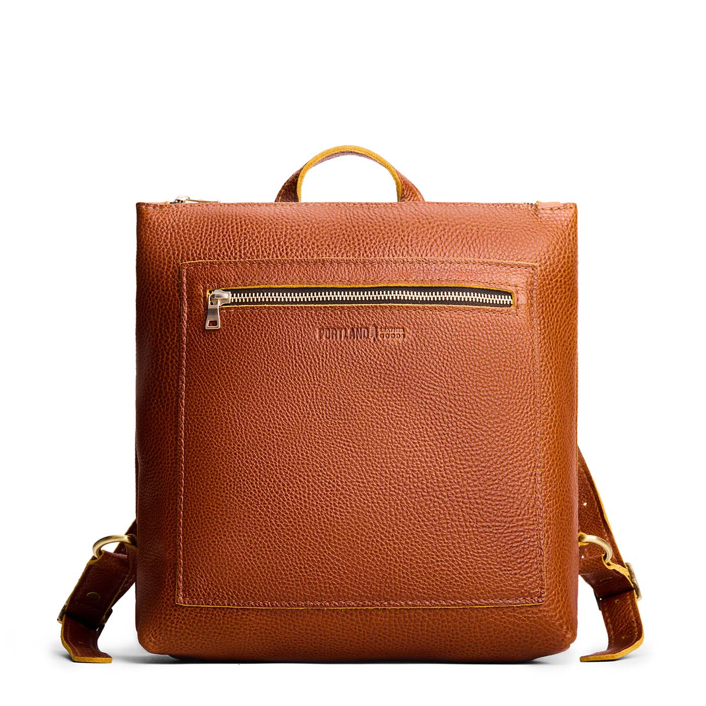 Sienna*Classic | Square slim leather tote backpack