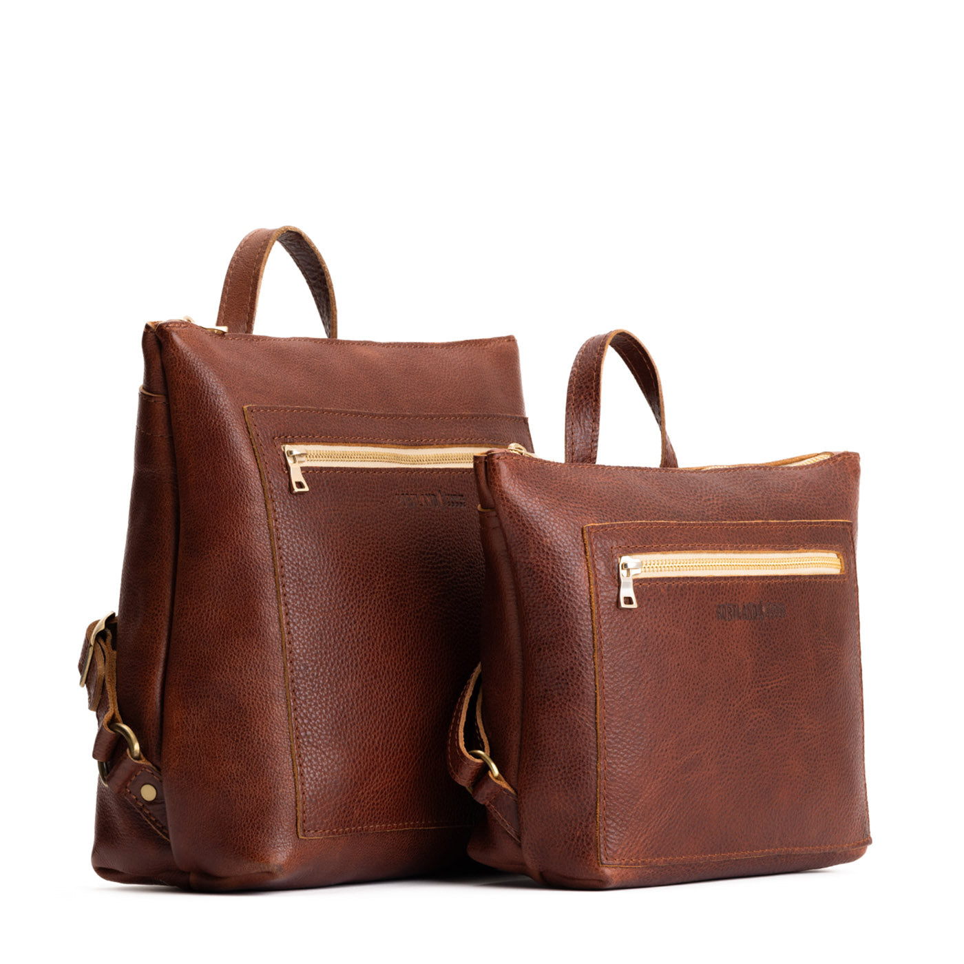 convertible backpack tote leather 'Almost Perfect' Tote Backpack, Nutmeg / Small