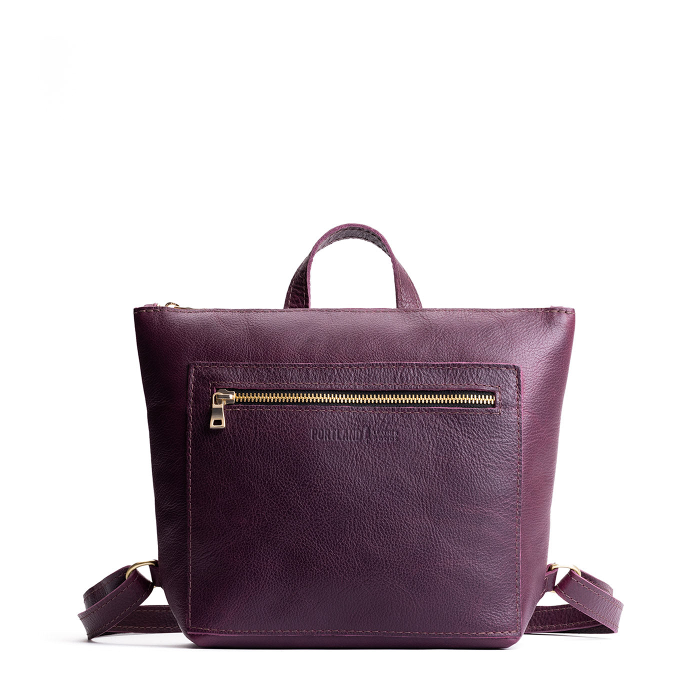 'Almost Perfect' Tote Backpack, Plum / Small