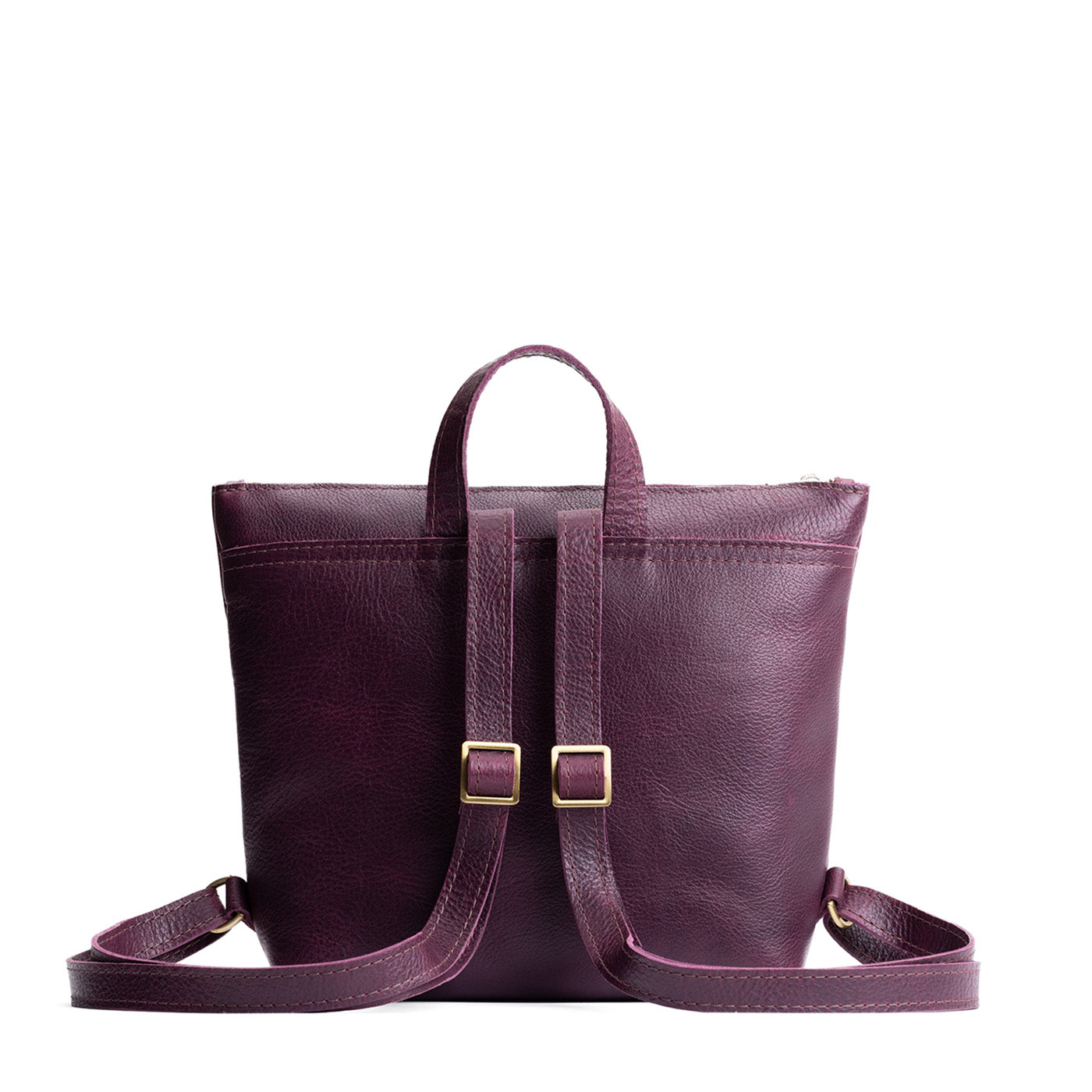 'Almost Perfect' Tote Backpack, Plum / Small
