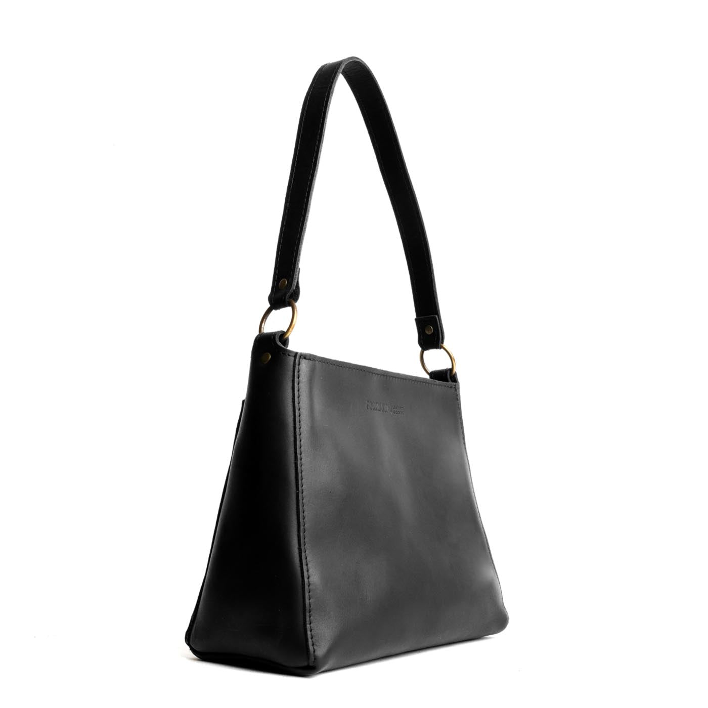 Triangle Logo Leather Shoulder Bag main image 1