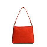 Paprika Small | Triangular shoulder bag with antiqued brass finished hardware