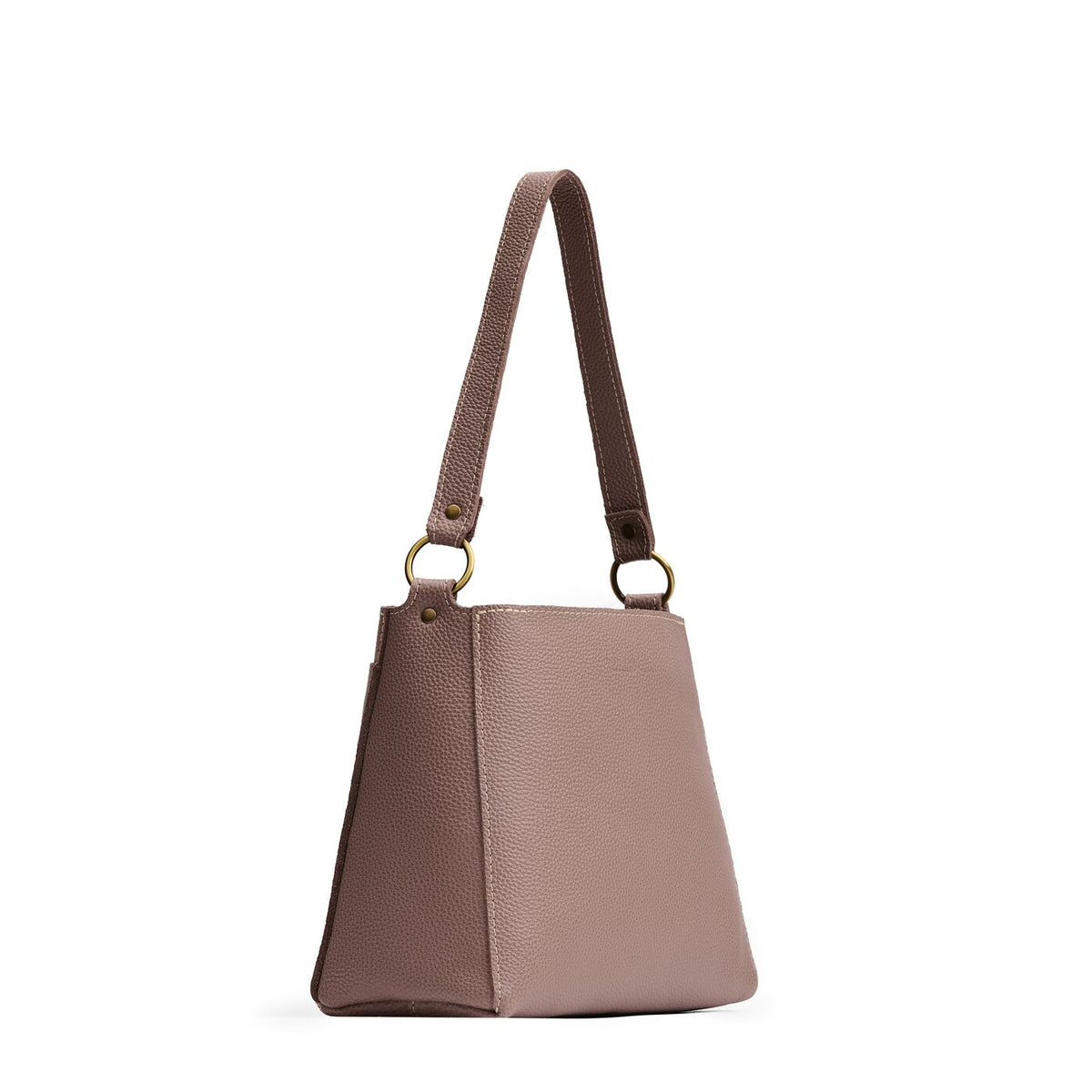 Sparrow*Small | Triangular shoulder bag with antiqued brass finished hardware