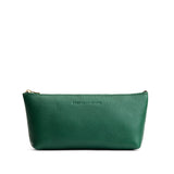 Bacalar | Leather utility bag pouch with top zipper