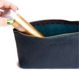 Boreal | Leather utility bag pouch with top zipper