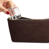 Stagecoach | Leather utility bag pouch with top zipper