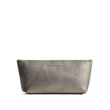 Stardust | Leather utility bag pouch with top zipper