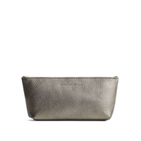Stardust | Leather utility bag pouch with top zipper