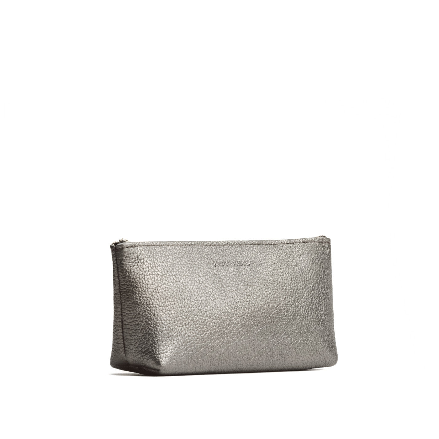 Stardust | Leather utility bag pouch with top zipper
