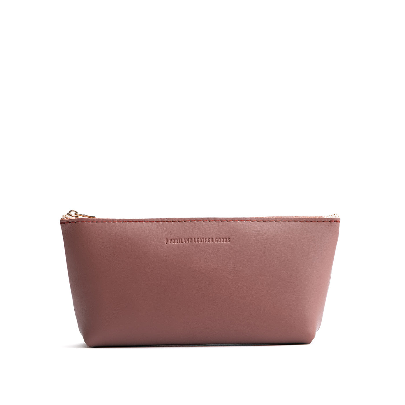 Sunkissed | Leather utility bag pouch with top zipper