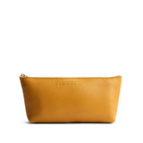 Sunshine | Leather utility bag pouch with top zipper