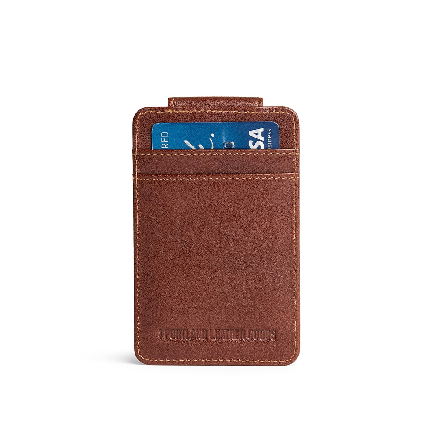Saddlestone | Card holder with a money clip on the back