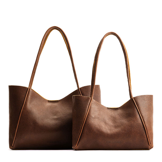 Asheville  | Side by side comparison of both sizes of wide totes