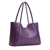Empire Large | Large wide tote with leather straps and snap closure