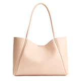 Moonflower Large | Large wide tote with leather straps and snap closure
