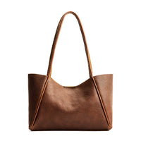 Asheville*Medium | Wide tote with leather straps and snap closure