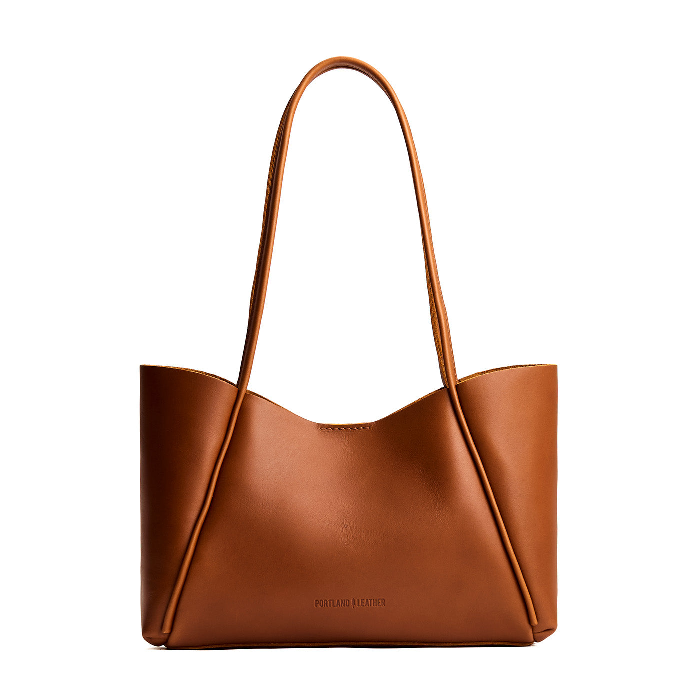 Honey*Medium | Wide tote with leather straps and snap closure