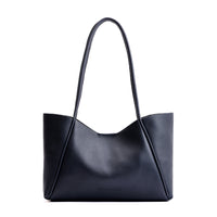Night Owl*Medium | Wide tote with leather straps and snap closure