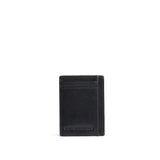 Black Rock | Vertical leather card holder on a white background