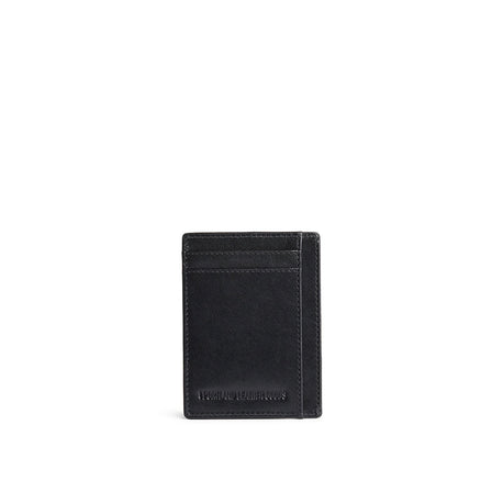Black Rock | Vertical leather card holder on a white background