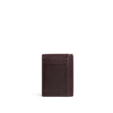 Trailstone | Vertical leather card holder on a white background