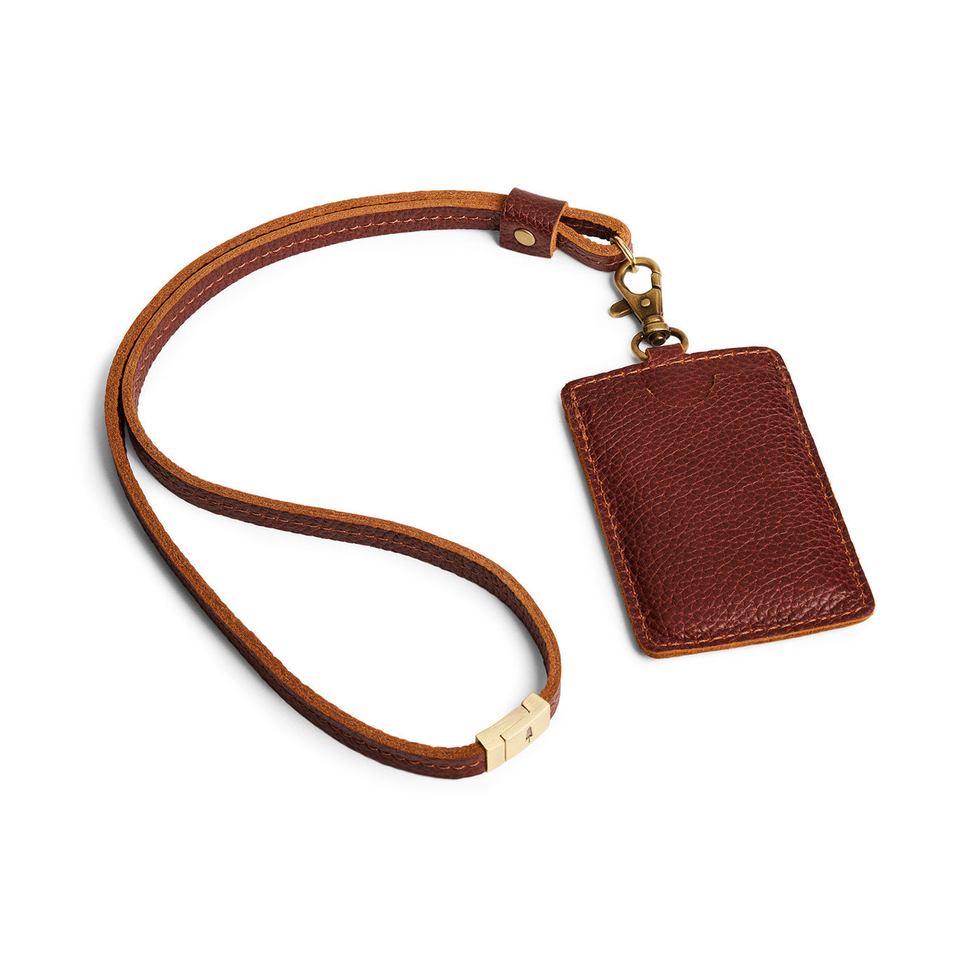 Vertical Lanyard Card Holder | Portland Leather Goods