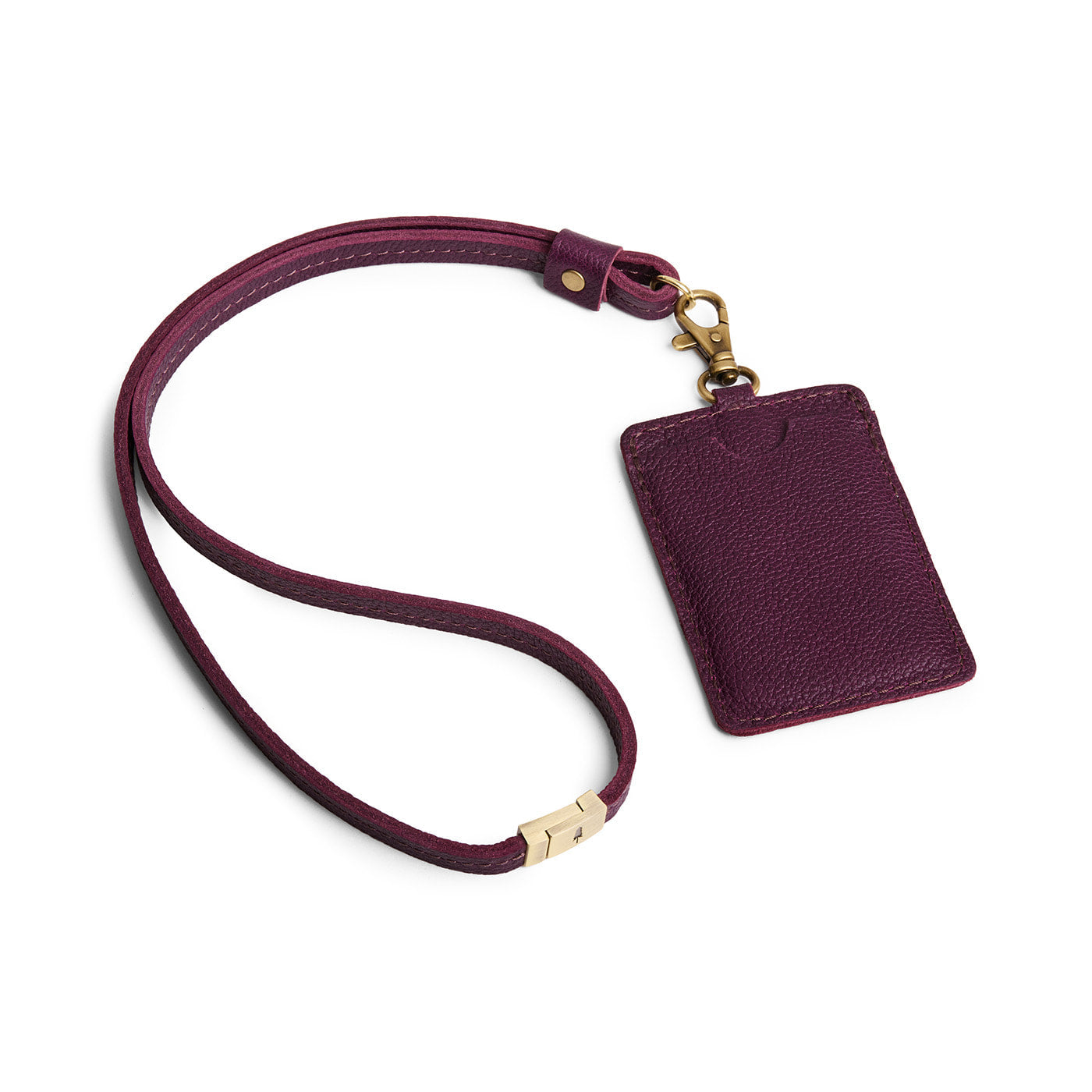 Vertical Lanyard Card Holder | Portland Leather Goods