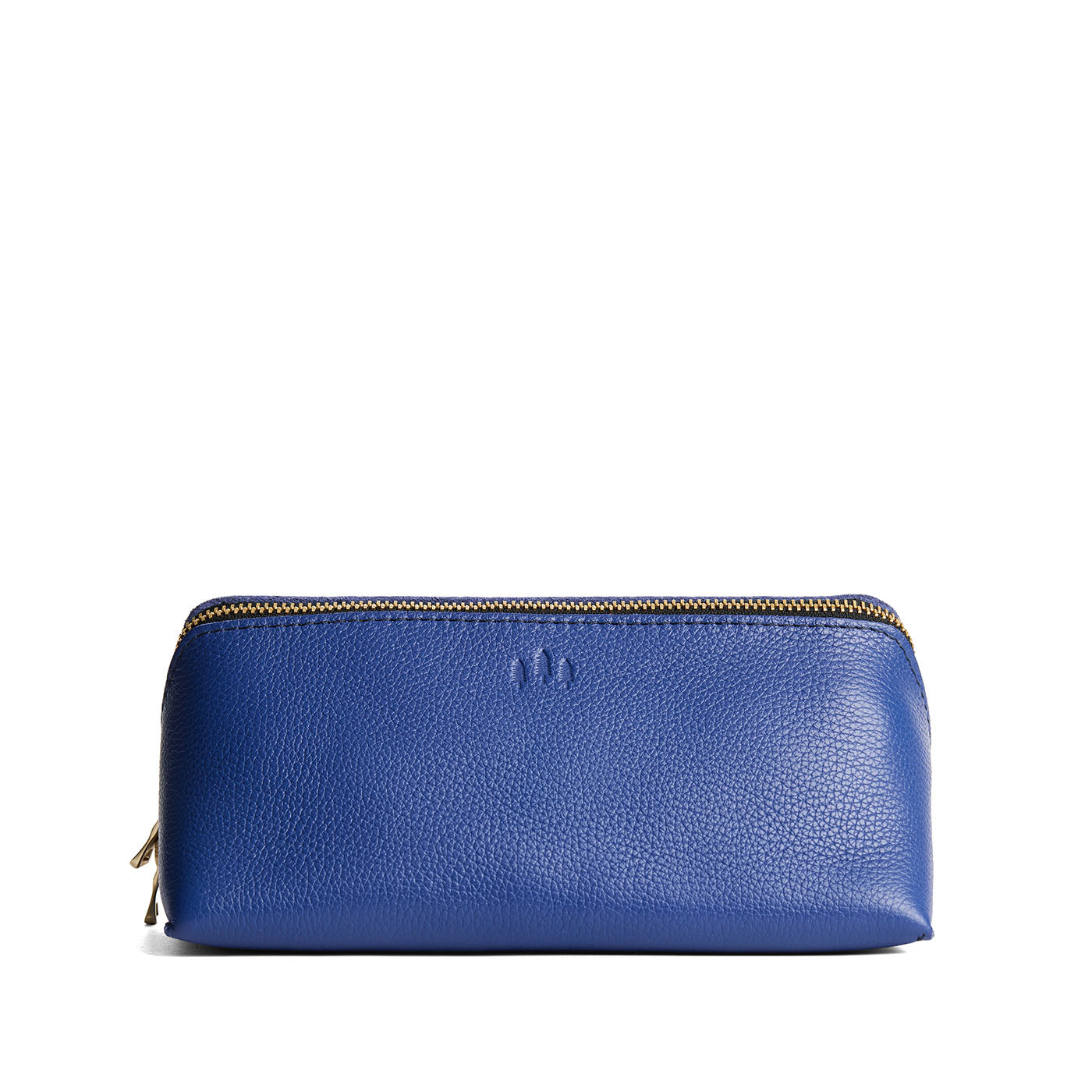 Molino Blue | Triangular shaped pouch with extra long zipper