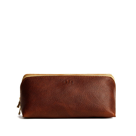 Nutmeg | Triangular shaped pouch with extra long zipper