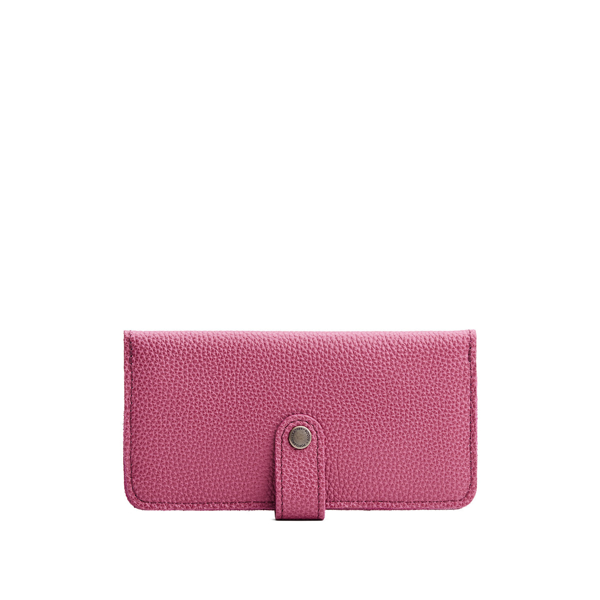 Wild Rose | Leather wallet with snap closure